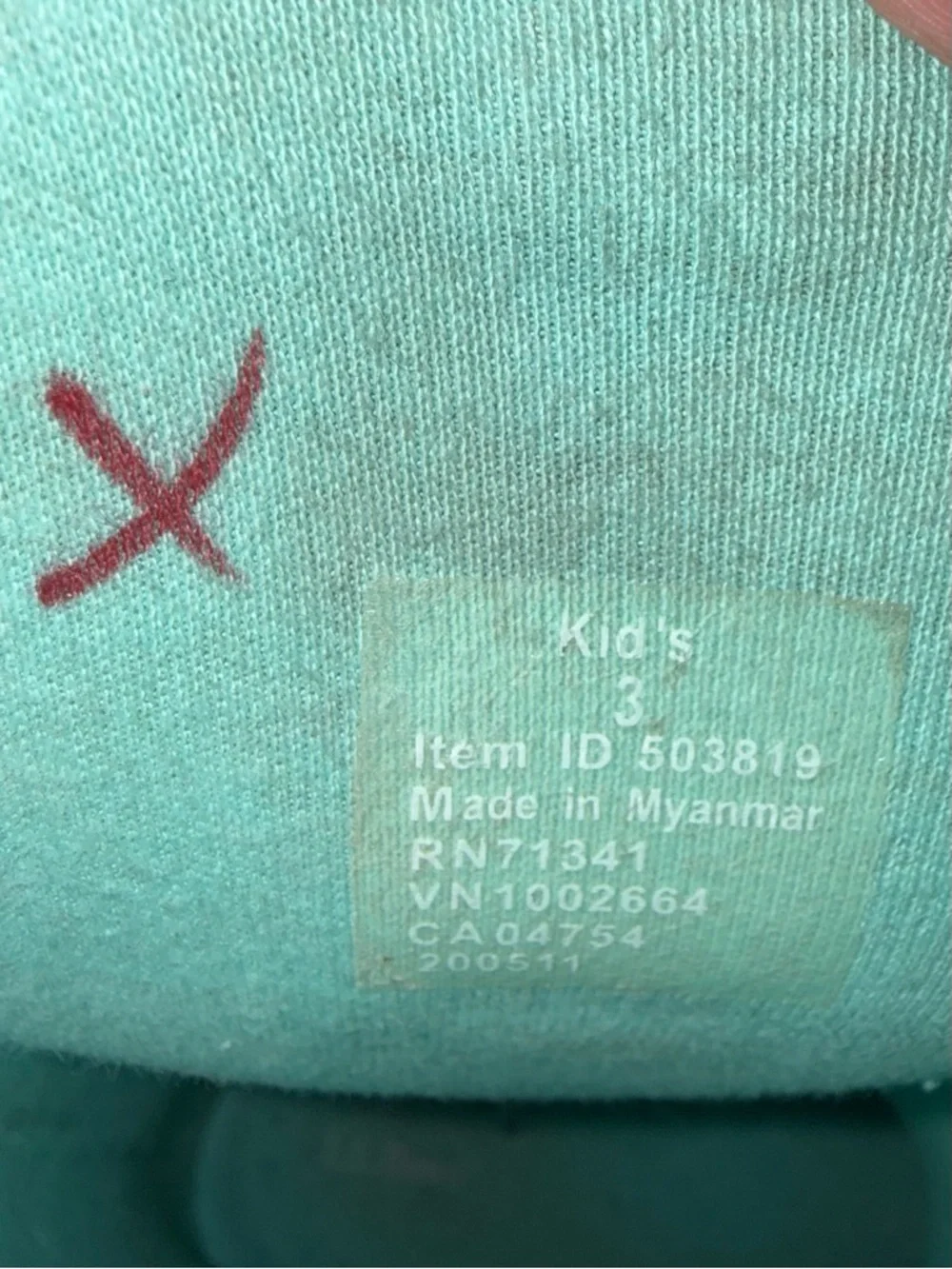 L.L. Bean Teal Kids Wellie Waterproof Pull On Rain Boots sz3 Kids